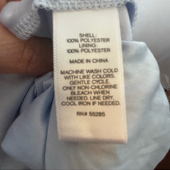 Express Light Blue Floral Halter Dress - Picture 8 of 9